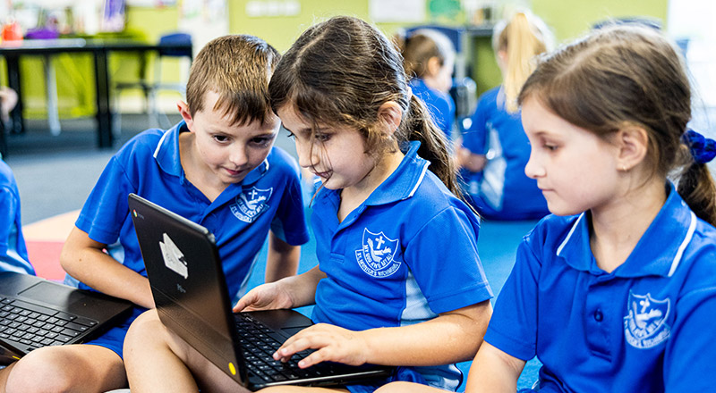 Example of St Monica's Primary School Richmond school uniform