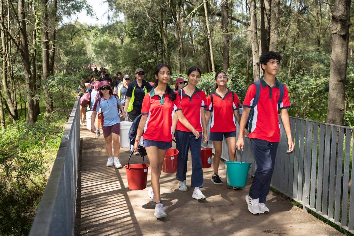 CSPD Staff and students participating in Caritas Australia’s Big Water Walk