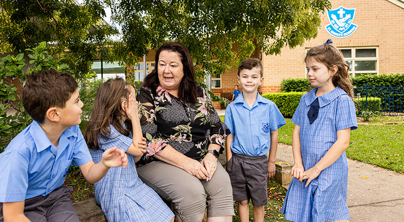 Student representatives at St Monica's Catholic Primary Richmond
