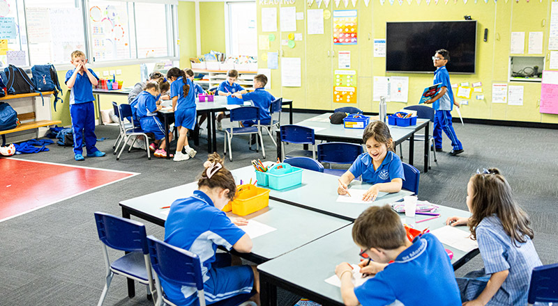 Classroom environment at St Monica's Primary School Richmond