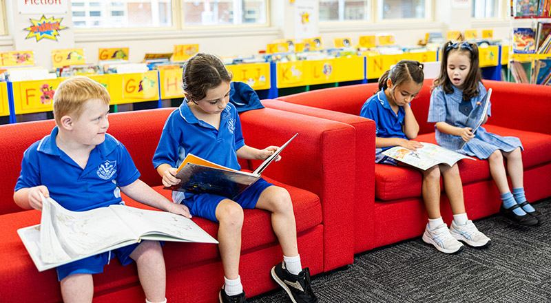 School library available at St Monica's Catholic Primary Richmond