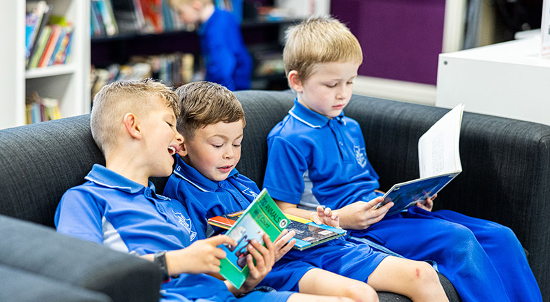 Library facilities at St Monica's Primary School Richmond