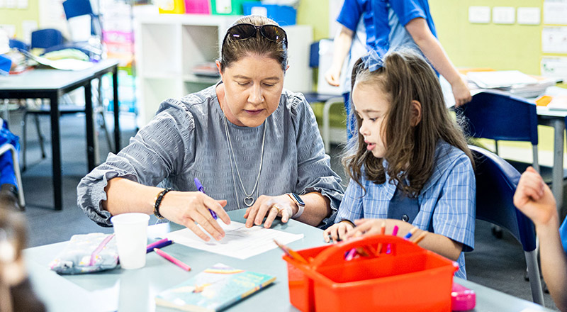 Teaching excellence at St Monica's Richmond