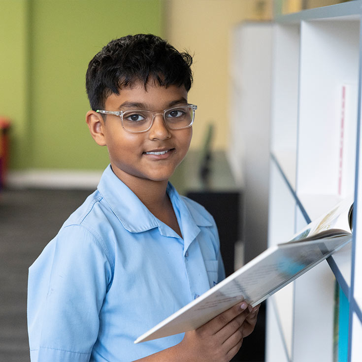 St Monica's Catholic Primary, Richmond encourages children to develop a love of reading books