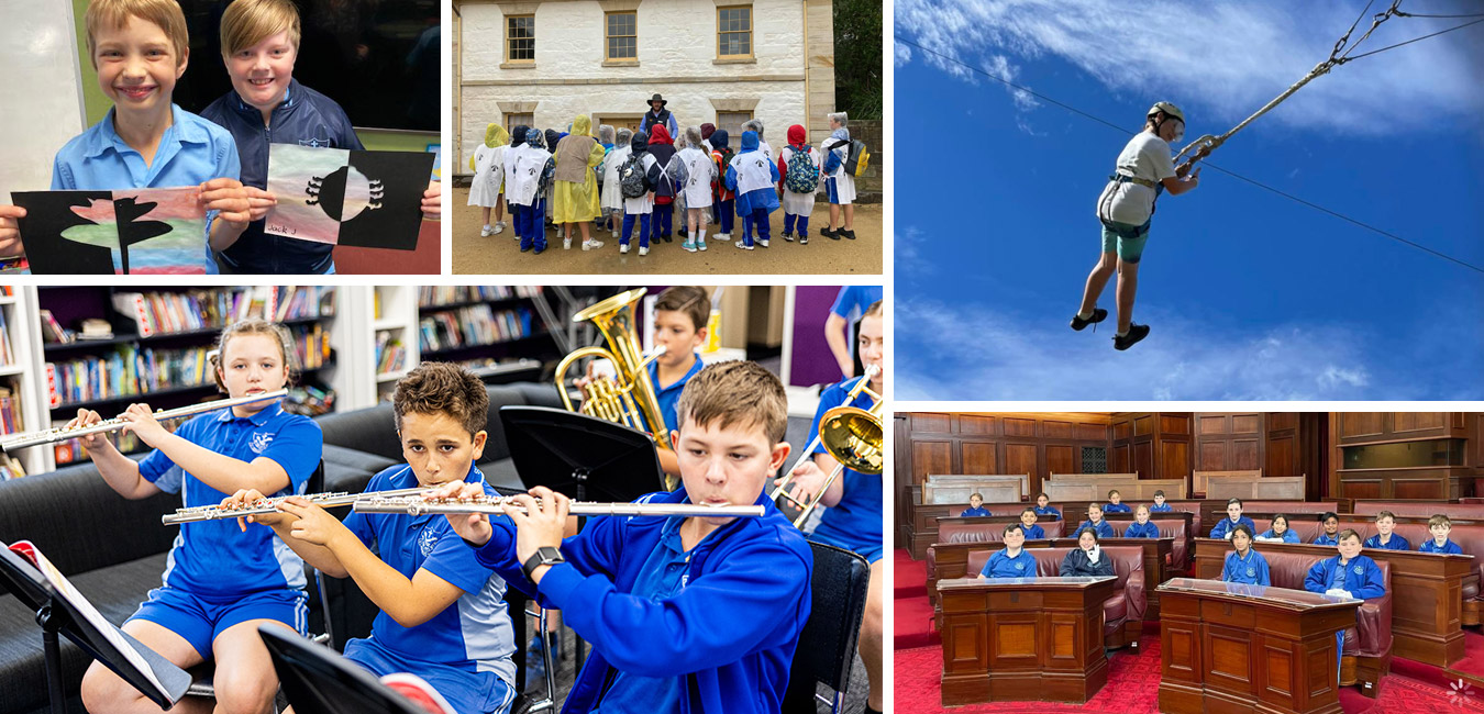 Collage of Extracurricular Activities at St Monica's Catholic Primary Richmond